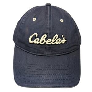 Cabela's Slideback Hat Blue One Size Embroidered Adjustable Spell Out
